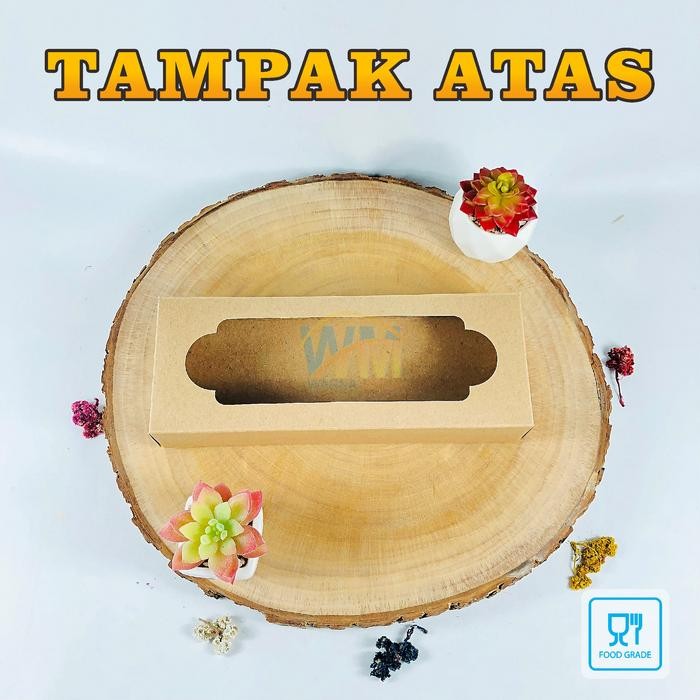 Dus Box Brownies 26x10x5 / Kotak Kue Cake / Kardus Bolen / Box Donat