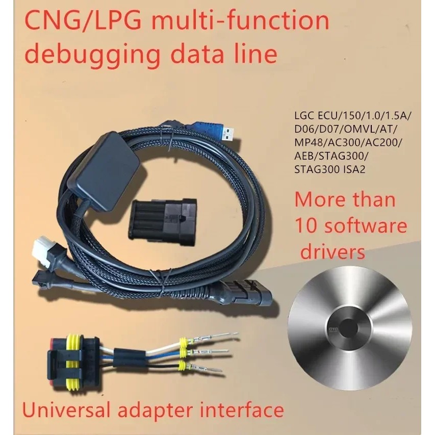CNG LPG Interface Cable For S-tag AC AEB D06 OMVL ECU