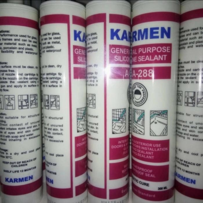 LEM KACA SILICONE SEALANT KARMEN AA-228 300ML