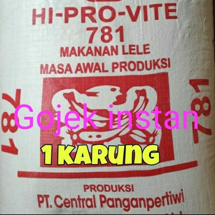 PELET 781 POLOS 30KG GOJEK INSTAN PELET LELE