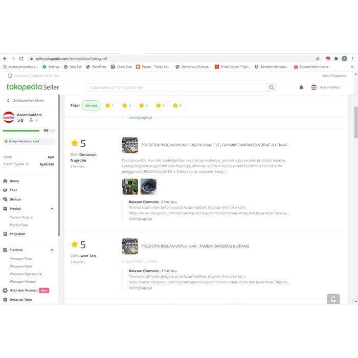 PROBIOTIK BIOGAN UNTUK IKAN , TAMBAK BANDENG & UDANG