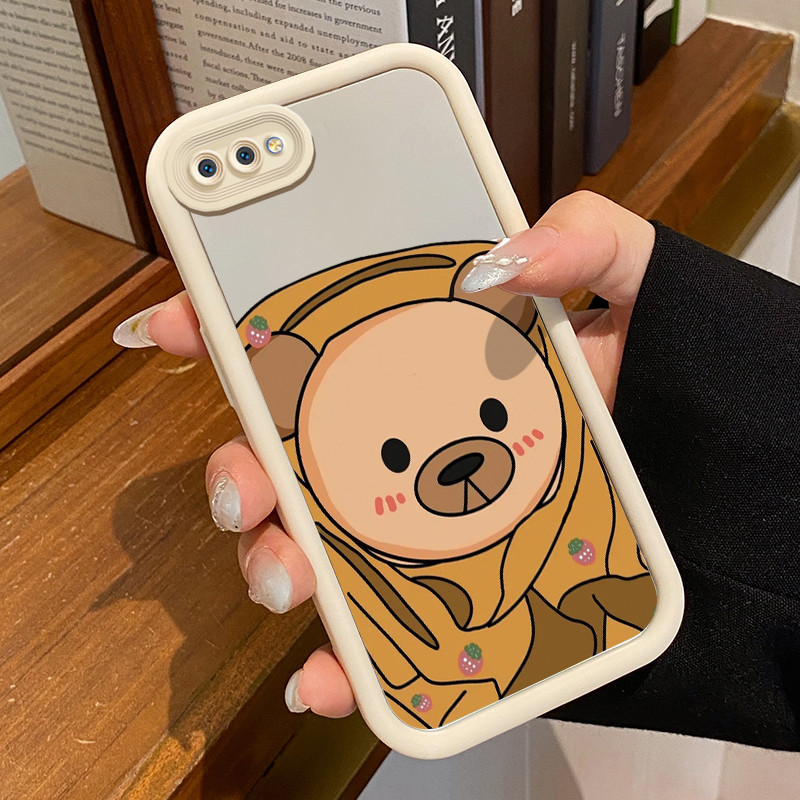 Casing Hp Realme C2 Realme C2s OPPO A1K Case Casing Panda kecil HP pola Kesing Kasing cermin Cesing 