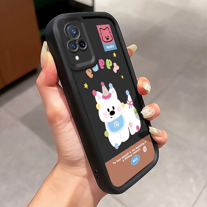 Casing Hp Untuk VIVO V21 5G V21s 5G V21E Y73 2021 Case Anjing ulang tahun Cover Softcase Tidak bermi