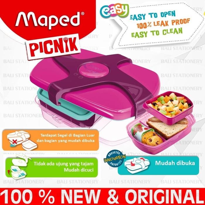 Terlaris Lunch Boxes / Kotak Makan Maped Picnic Pink 870016