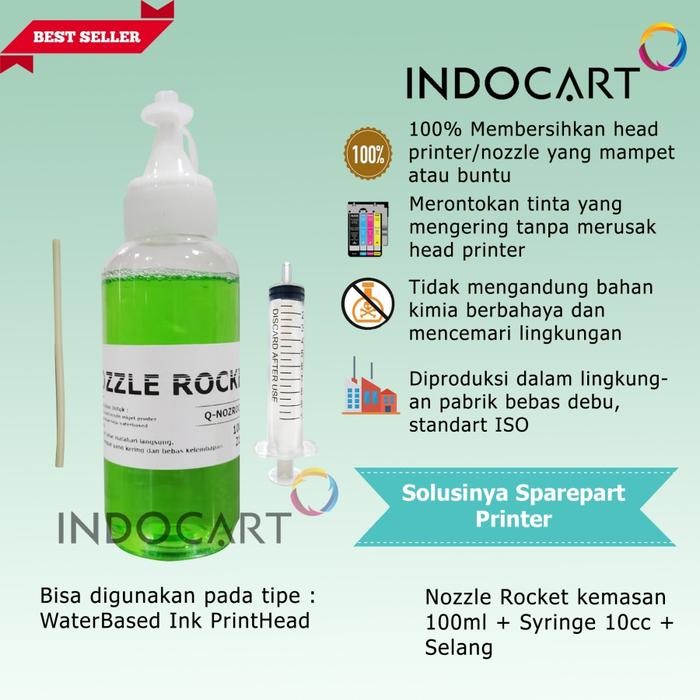 m8lx- Nozzle Rocket Cleaner-Pembersih Head Inkjet Printer Hp Canon Epson-100