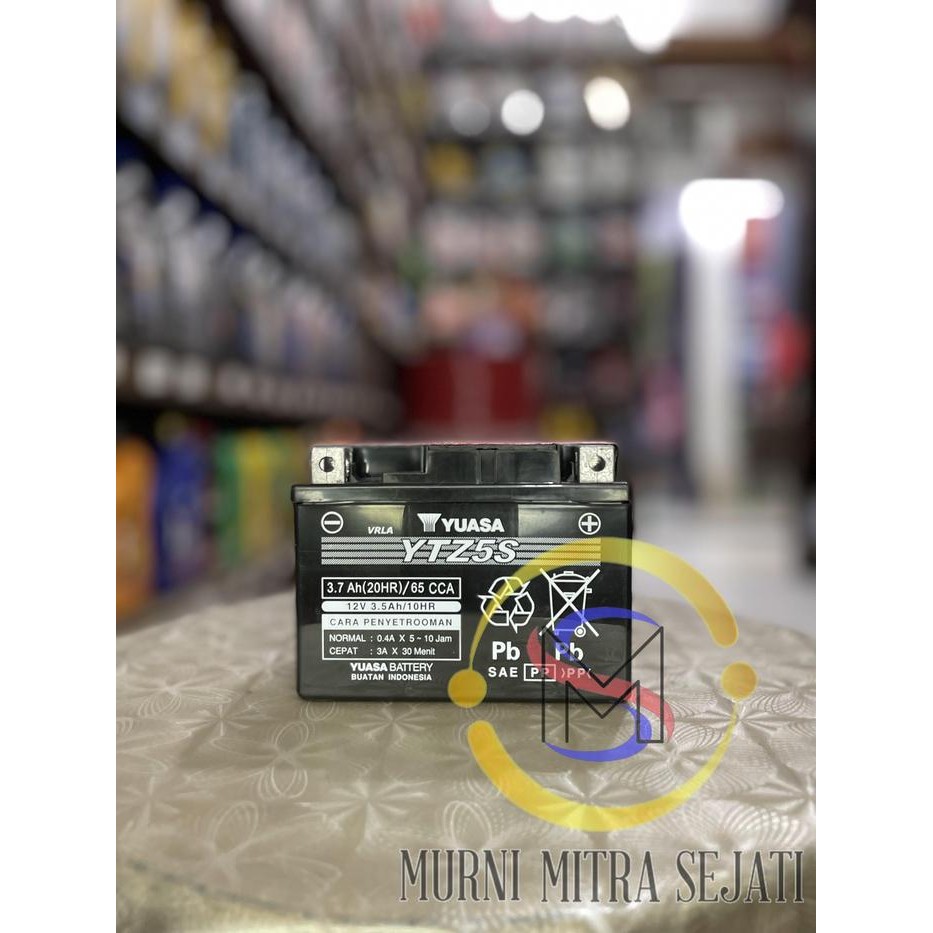 Yuasa Aki Motor YTZ5-S YTZ5S YTZ-5S Kering MF Beat Vario 110 Mio Supra