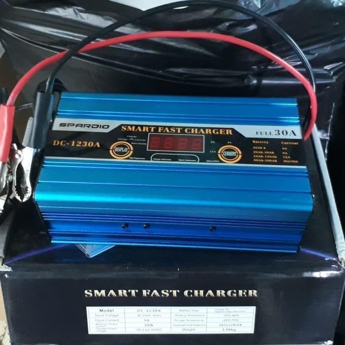 Charger Accu Cas Aki Mobil Motor SPARDIO 12v 30 Amper 12v 30A otomatis