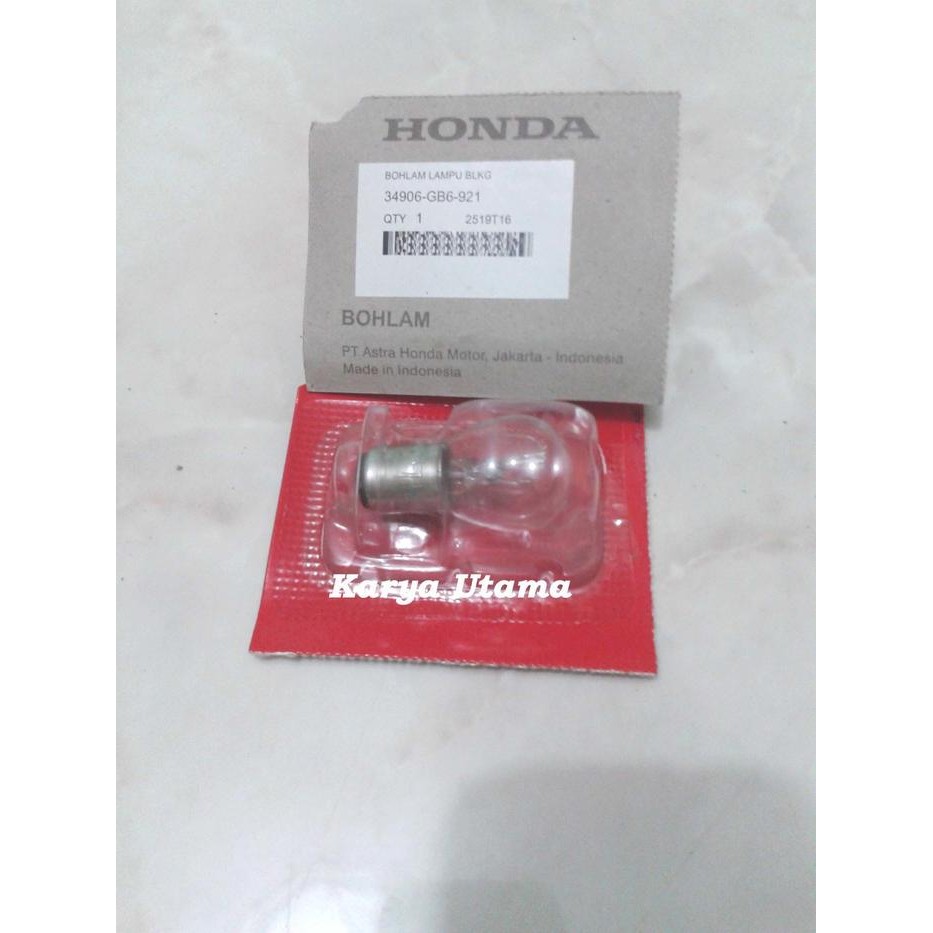 Lampu / Bohlam / Dop Stop Belakang Motor / Mobil AHM Honda Supra / Mio