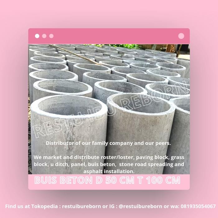 Terlaris BUIS BETON BULAT DIAMETER 50 CM ( GORONG - GORONG / SALURAN AIR ) SALE