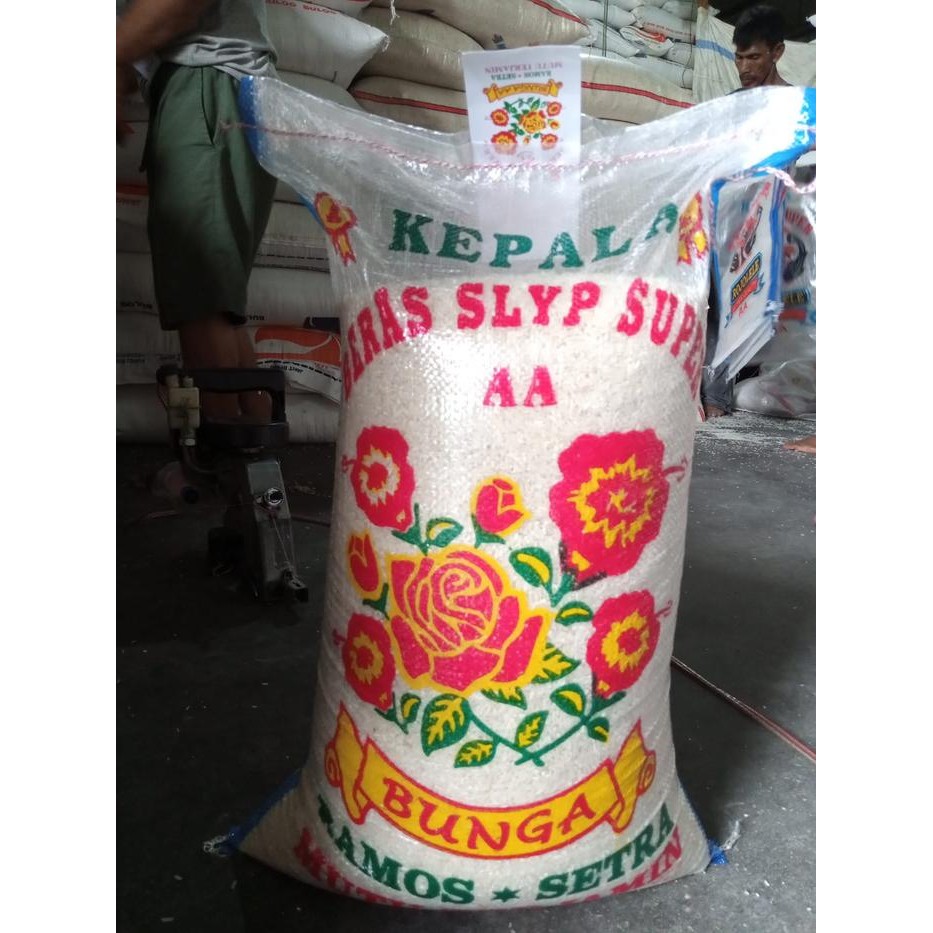 Cepatsampai- Beras Cap Bunga Ramos Setra Pulen 20Kg/ Beras Ramos Setra 20Kg