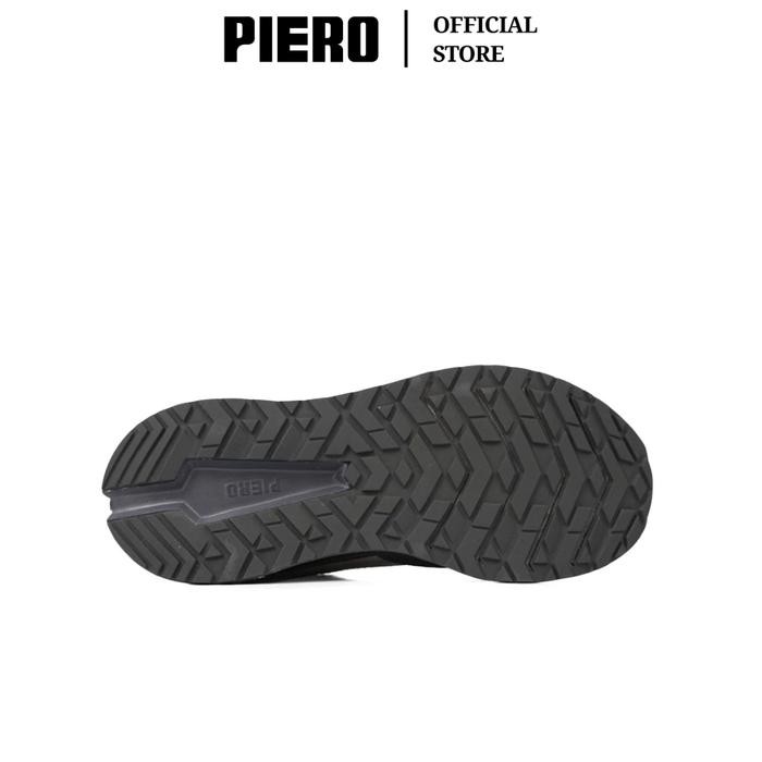 fwxh-Piero Sepatu Sneakers Pria Jogger 24 C Trl Feather Grey Dark Grey Black Olive