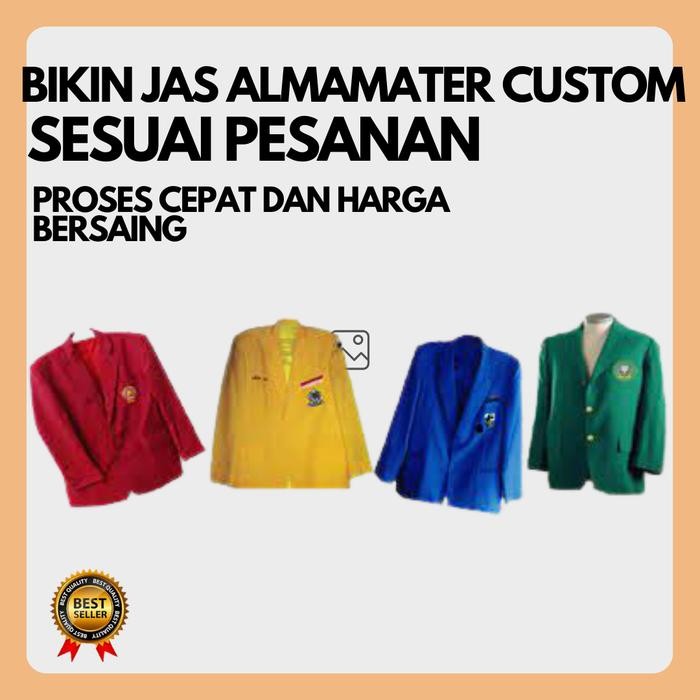 108p- Jas Blazer Jaket Almamater Pria Wanita Kampus Sekolah Bordir Custom