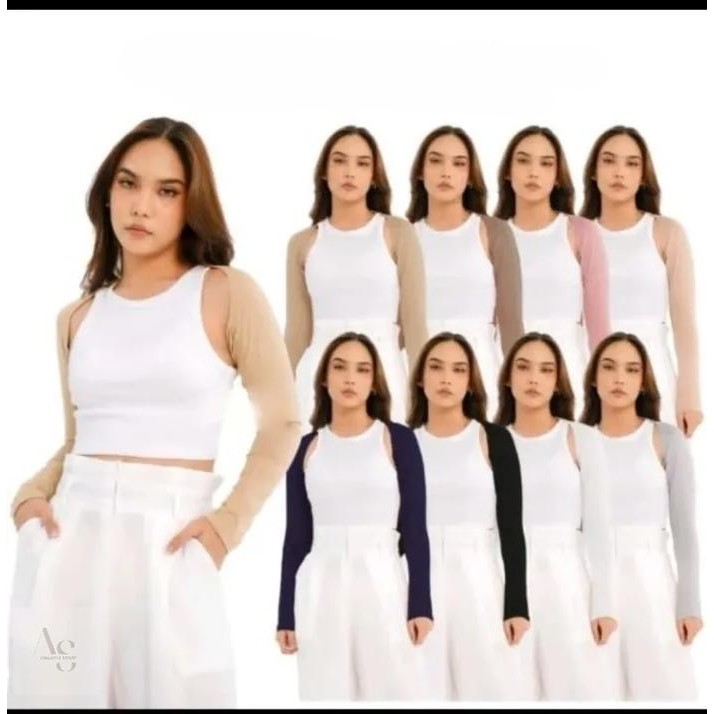 de68- Manset Tangan Wanita Hijab Balero Manset Lengan Panjang Manset Tangan Sambung Wanita