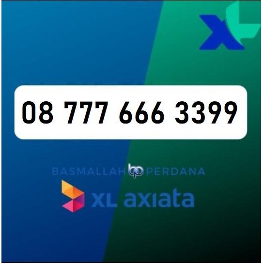 Nomor Cantik XB 777 666 3399 Perdana XL 4G 5G YOP925