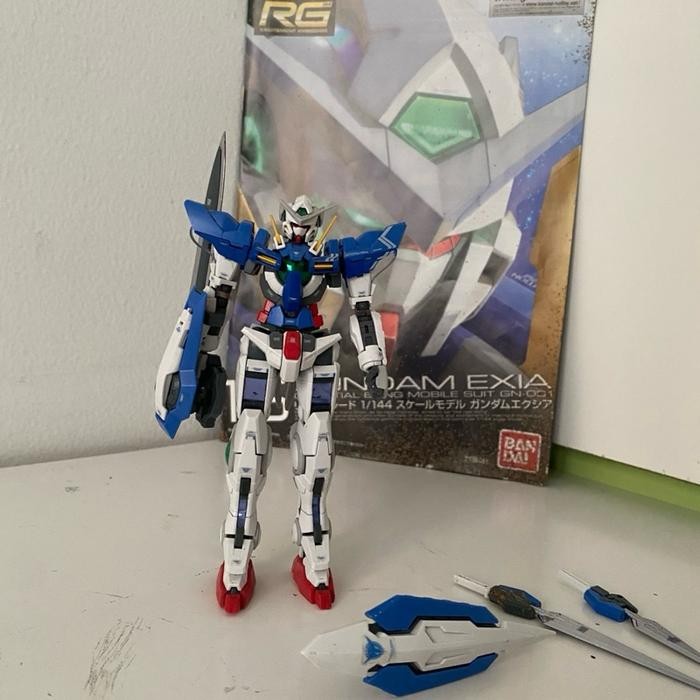 Gundam RG 1/144 Exia Second Rakit Rapi Mulus