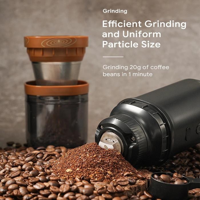 iCafilas Grinder Kopi Elektrik Grinder V60 Coffee Maker Portable