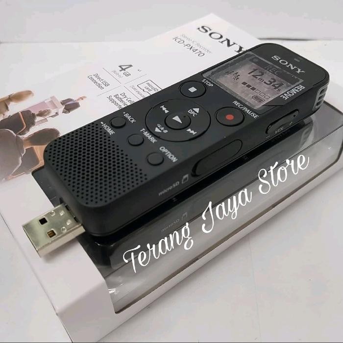 Voice Recorder Sony ICD-PX470 Perekam Suara Sony ICD PX 470 Rekorder