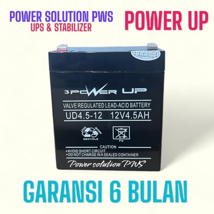 Battery Power Up 12V 4.5Ah Baterai Ups 12V 4 5Ah Aki Ups 12V 4 Koma 5 Best Seller