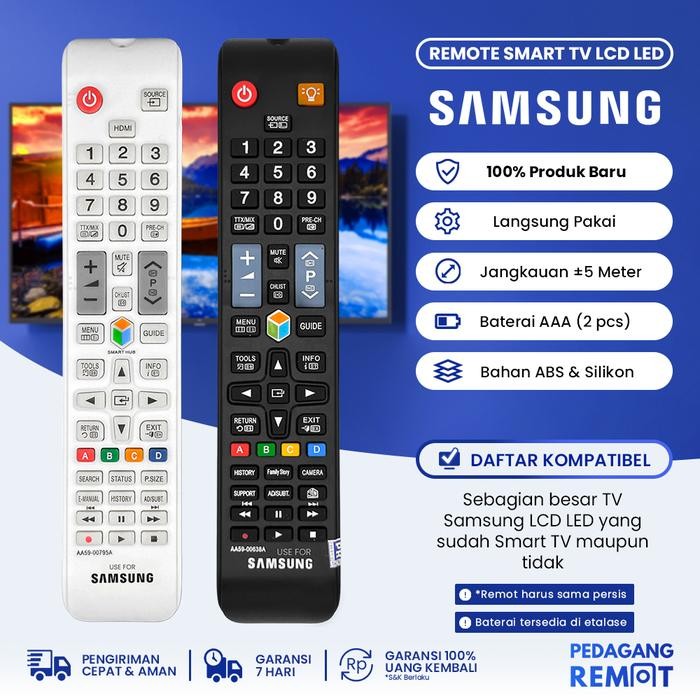 BeliBeliSale- Remot Remote Tv Samsung Smart Tv Lcd Led Original Pabrik