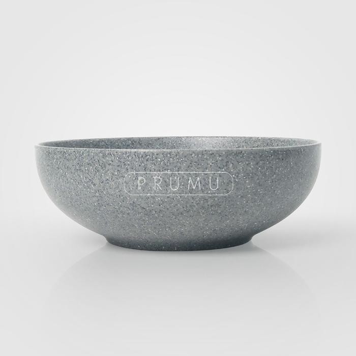 nwmi- Prumu Melamine Stone Mangkok Ceper 7 Inch - Golden Dragon W7107A