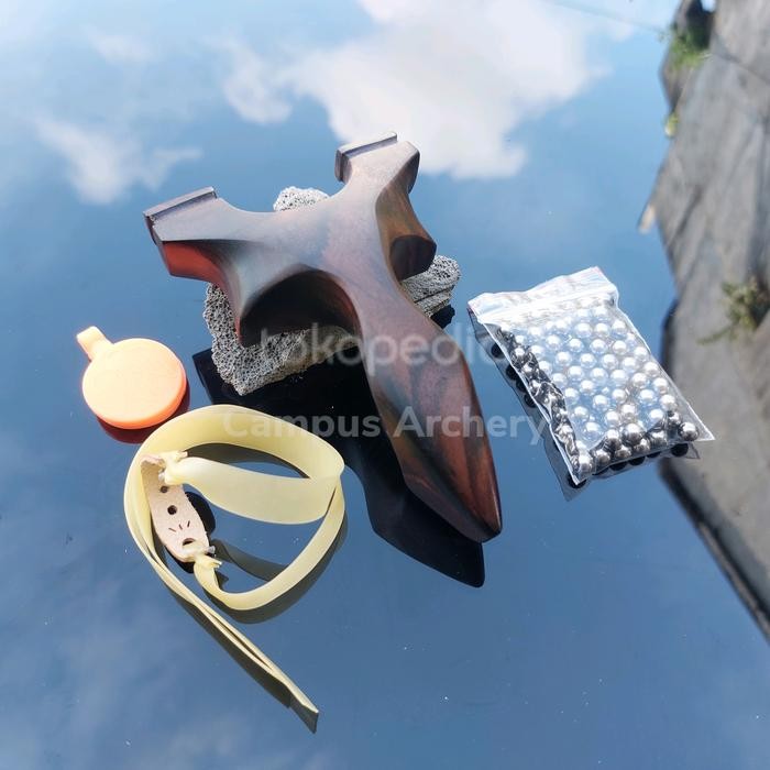 q9v5- Ketapel Batman Ergo Ott Kayu Sonokeling Slingshot Ott
