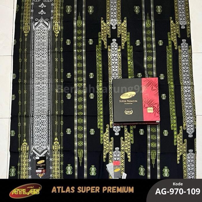 Prom0Besar- Atlas Super Premium 980 Grade Gold Full Songket Timbul Jaguar 100% Original Sarung