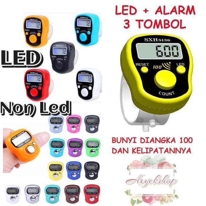 Prom0Besar- Abu Combine Bunga Rempel Tasbih Digital Sawrovsky Hias Bling Cantik