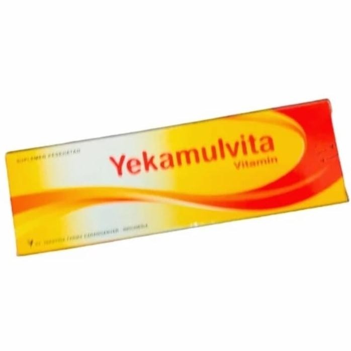 qja4- Yekamulvita Vitamin (100'S /Dus) - Suplementasi Vitamin A, Vitamin B Kompleks Dan