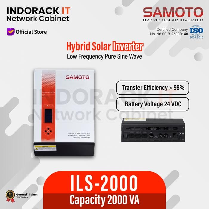 Samoto INVERTER Hybrid ILS2000/1600Watt - Hybrid Inverter Solar Panel Surya Samoto