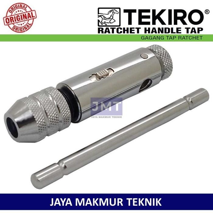 Tekiro Handle Tap Ratchet M3-M10 Handel Tap Racet M5-M12 Gagang Tap