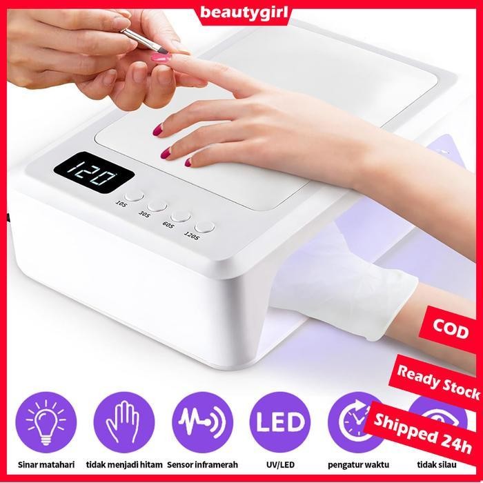 SUN T8 sinar uv nail art lampu uv nail art Lampu 60 UV LED Nail Dryer 72W-uv lamp alat nail art 1