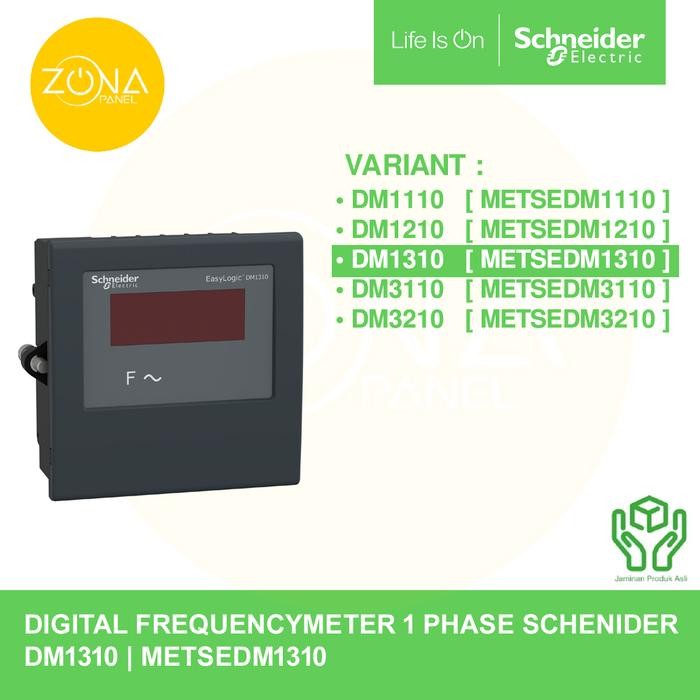 Digital Panel Meter Schneider 1 Phase Frekuensi Meter Digital Dm1310 Metsedm1310