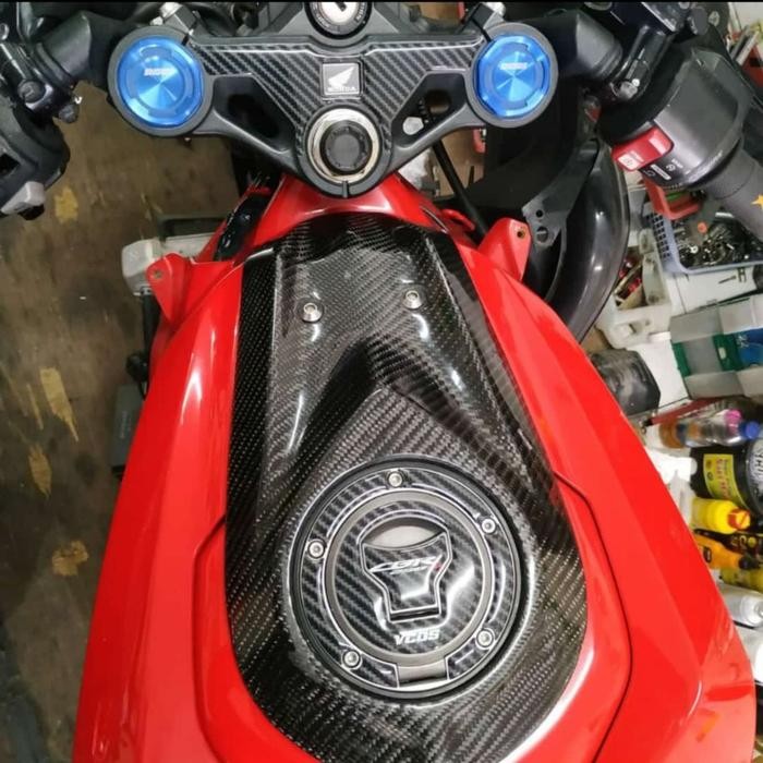 Tankpad Stiker Vcos Cbr 250Rr Carbon Tangki Dan Segitiga Stang Cbr250R