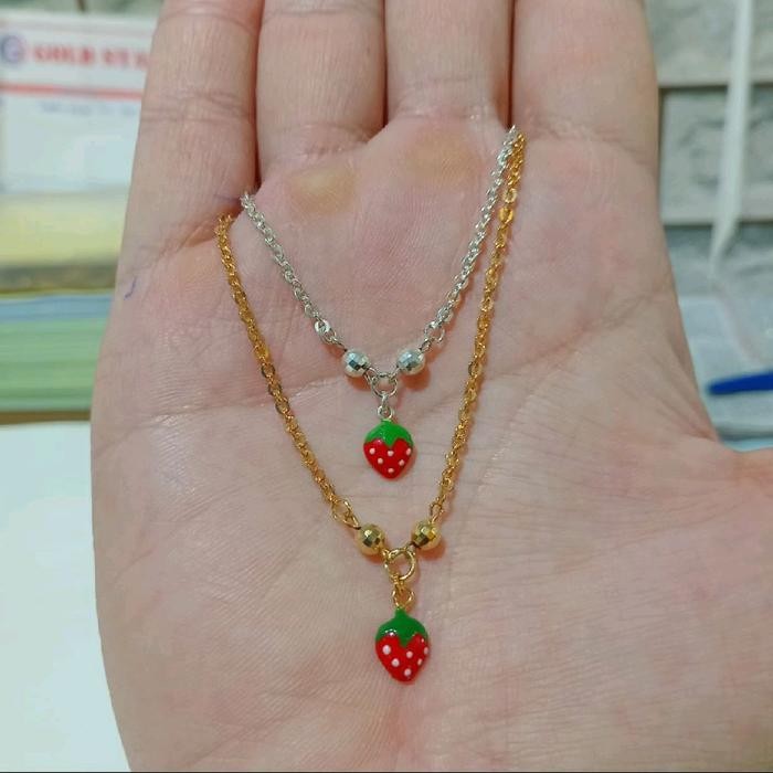 KALUNG ANAK STROBERI NORI FANCY (PERAK 925)