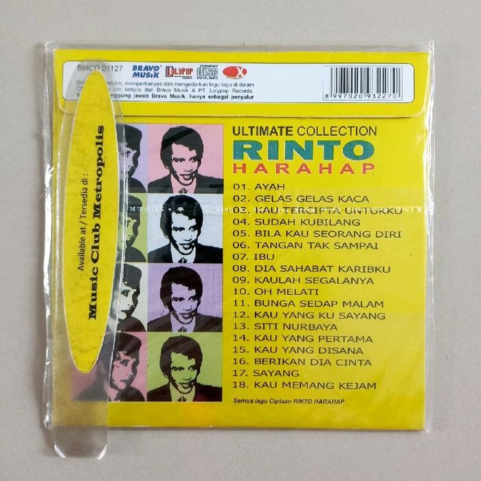 CD RINTO HARAHAP - ULTIMATE COLLECTION/CD EKONOMIS