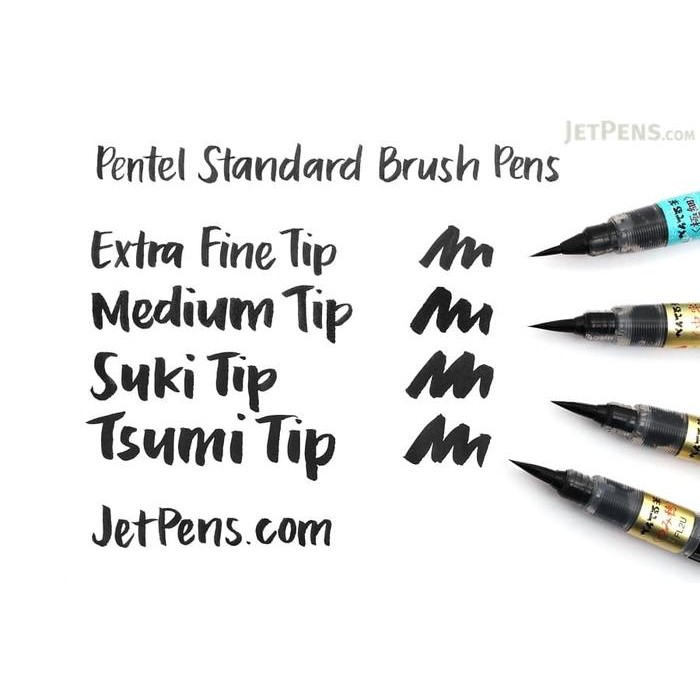 Id 20769 Brush Pen : Pentel Standard Brush Pen / 1 Pc Berkualitas