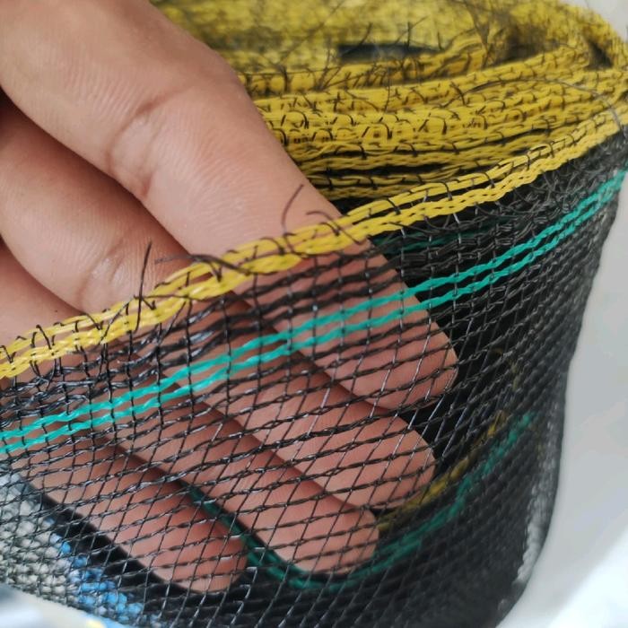 Jaring Waring Hitam Panjang 100 Meter Jaring Pagar Tanaman Keramba Ikan Termurah Promo 
