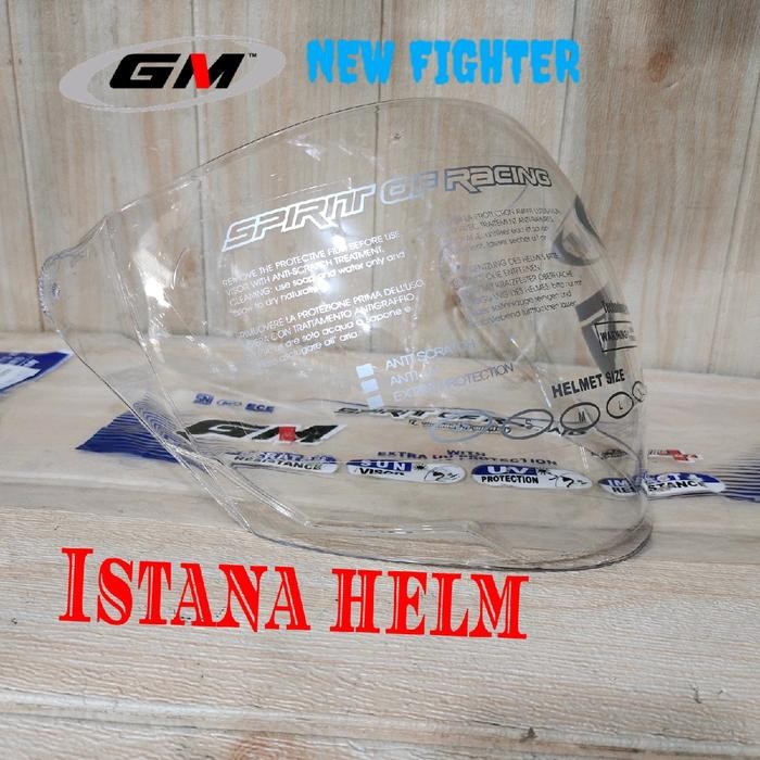KACA HELM /VISOR HELM GM NEW FIGHTER CLEAR ORIGINAL GM
