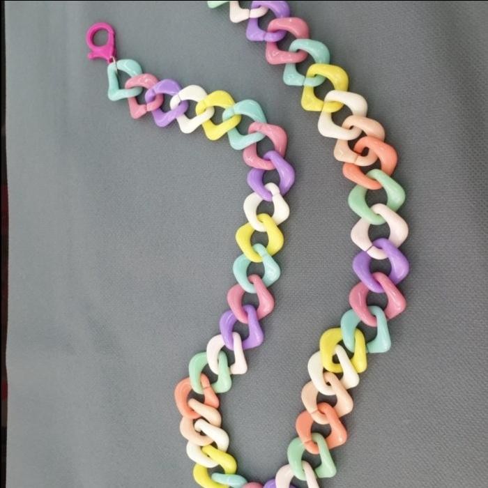 hr8k- 450Gram Manik / Mote Rantai Kait Plastik Tali Masker