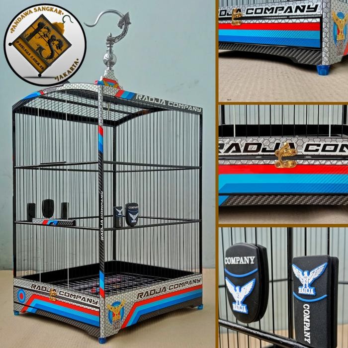 DISKON SANGKAR/KANDANG KOTAK RADJA DECAL RMI JERUJI FIBER No.2 READY STOCK