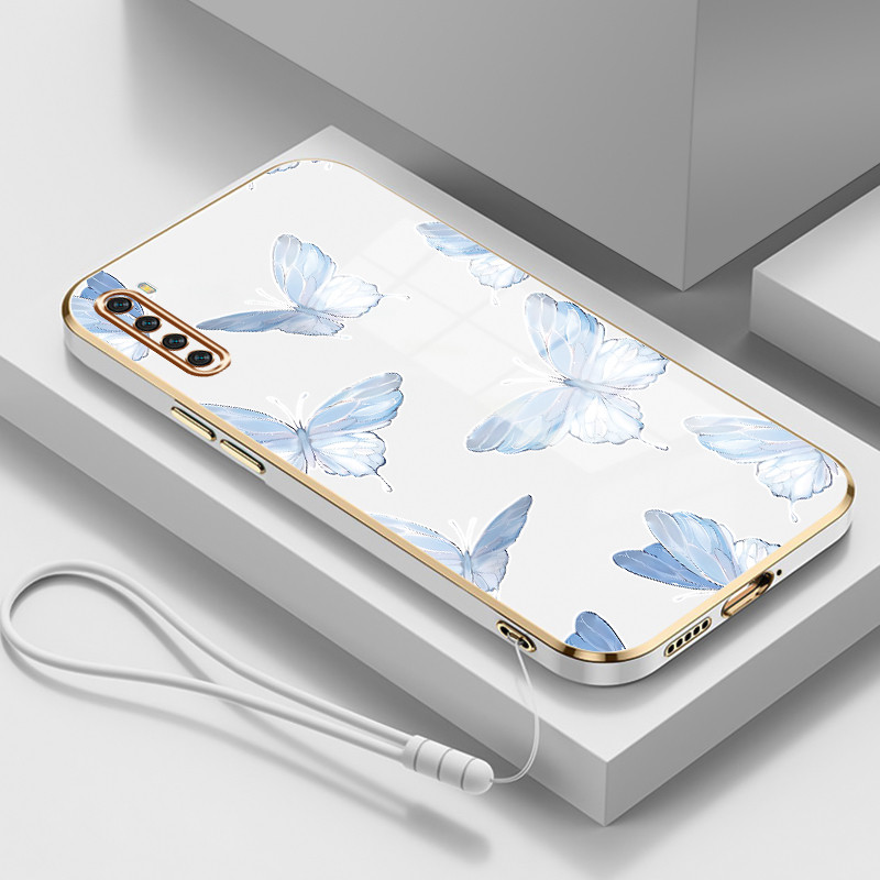 Casing Untuk Xiaomi Redmi Note 8 Note 8T Note 8 Pro Case Casing HP Softcase Tali gantungan berlapis 