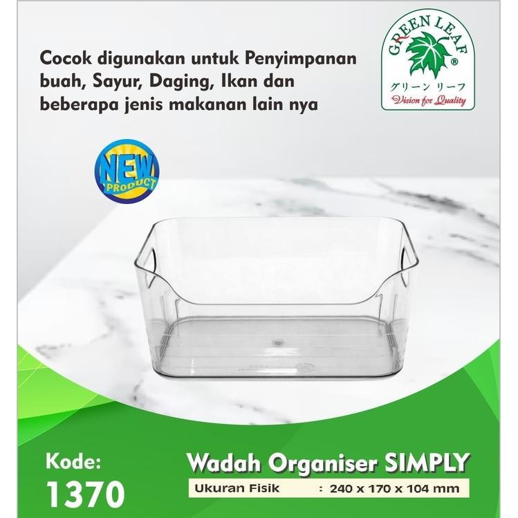 SIAPKIRIM Wadah Serbaguna / Tempat Buah Sayur Daging Ikan / Rak / Organizer tray kulkas Simply 1370