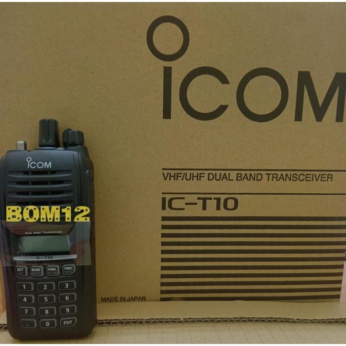 Icom IC-T10 HT Dual Band IP67 Handheld Radio ICT10 136-174 400-479