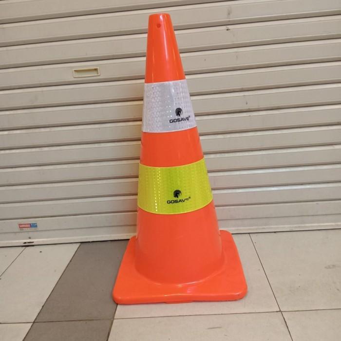 TRAFFIC CONE FULL BASE ORANGE GOSAVE / KERUCUT LALU LINTAS