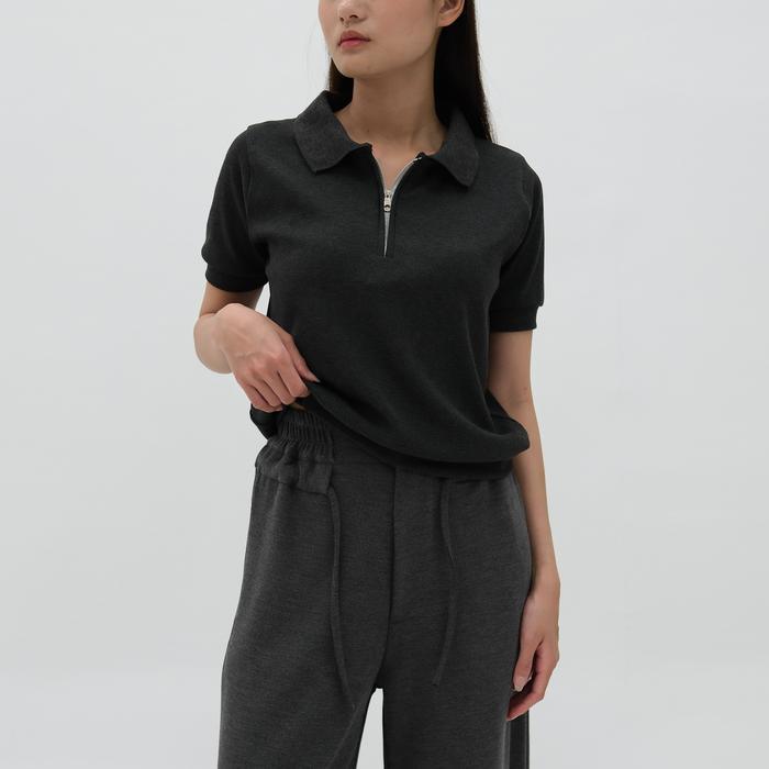 Kaos Polo Wanita Arle Knitted Top Hulm Terlaris