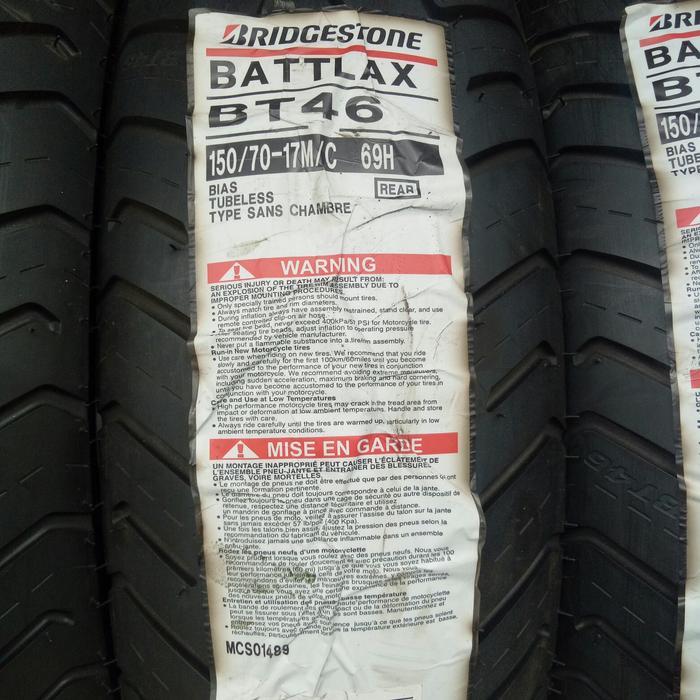 BAN LUAR BATTLAX BT 46 UKURAN 150/70-17