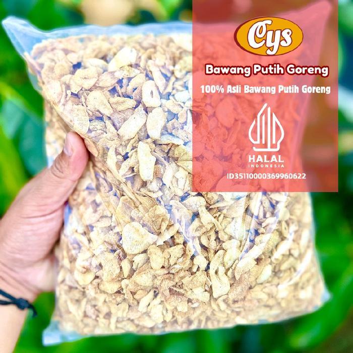 Bawang Putih Goreng 1Kg, Kemasan Bawang Putih 1000G, Bawang Putih Serbaguna, Masakan Dan Rempah