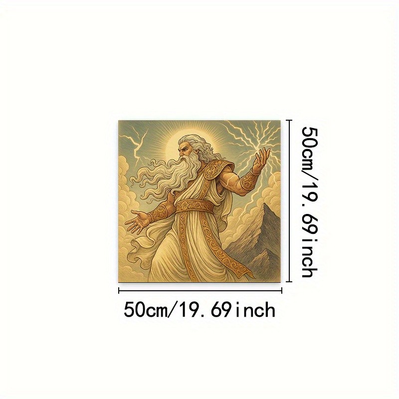 1pc Thor's Arrival Tarot Tablecloth Mythic Altar Cloth for Divination, Norse Magic & Festive Home