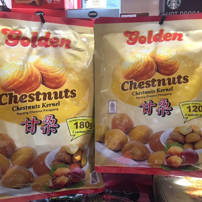 Golden Chestnuts Kernel Kacang Chesnut Panggang