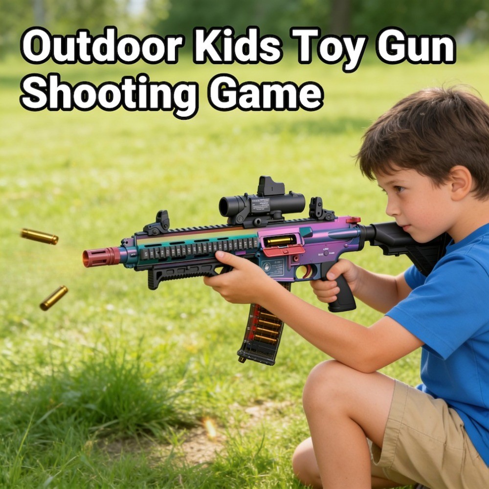 M4A1/M416 Electric Continuous Firing Shell Throwing Soft Bullet Toy Gun Assault Rifle Outdoor